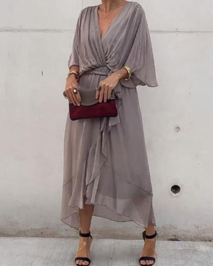 CRISTI - FLOWY CROSSED DRESS