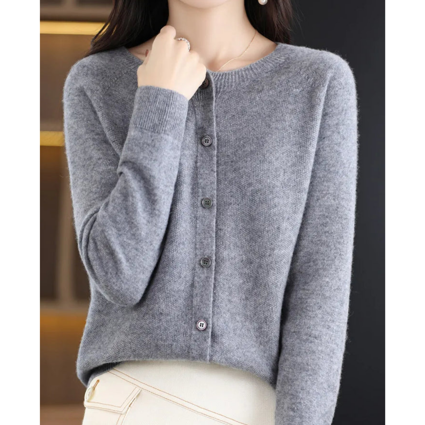 Mirelle™ Knit Cardigan | Effortless Merinowool Softness & Everyday Elegance