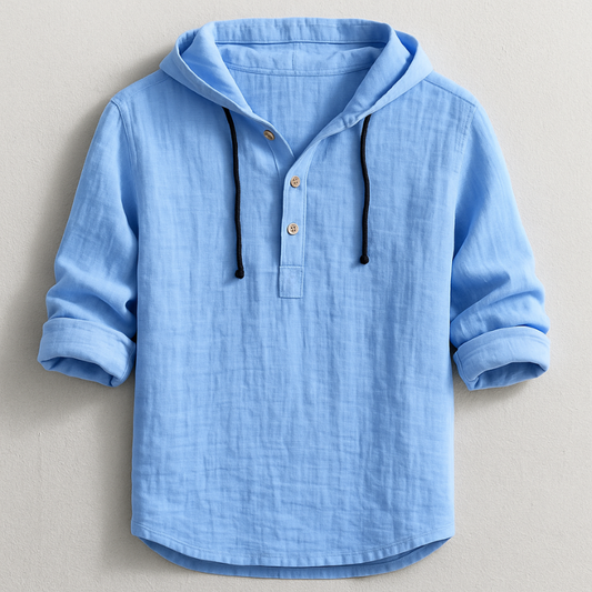 Leo Hooded Linen Shirt