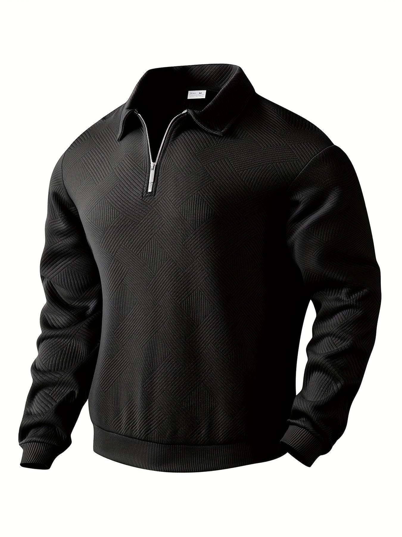 Oscar™ | Vintage Zip-Up Sweater with Geometric Design