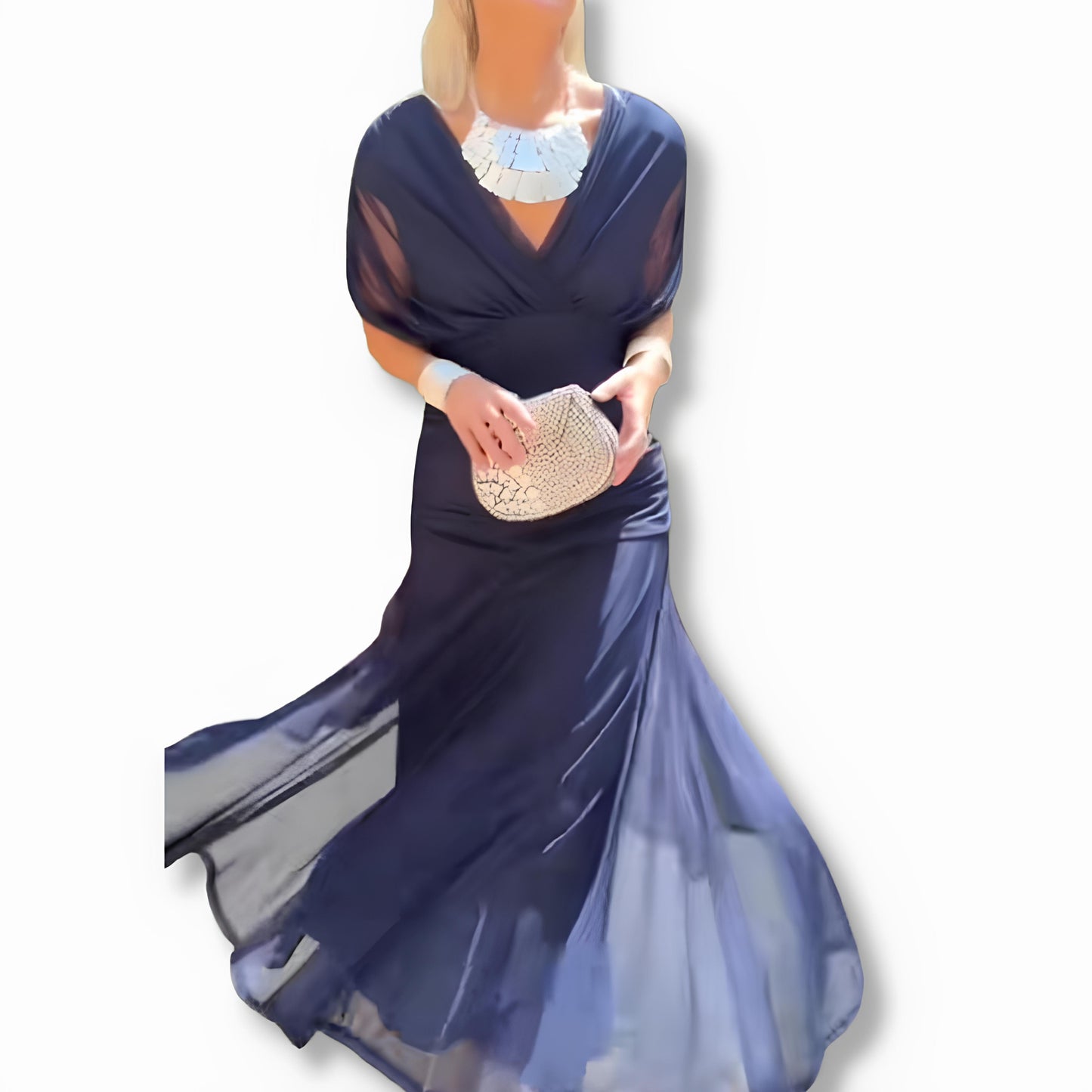 Luna - Elegant Dress With V-Neckline