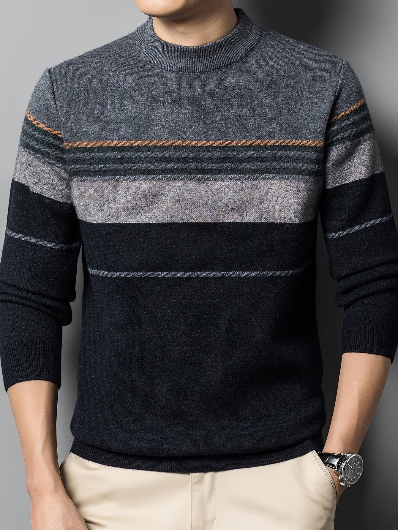 Austin™ | Striped Crew Neck Pullover
