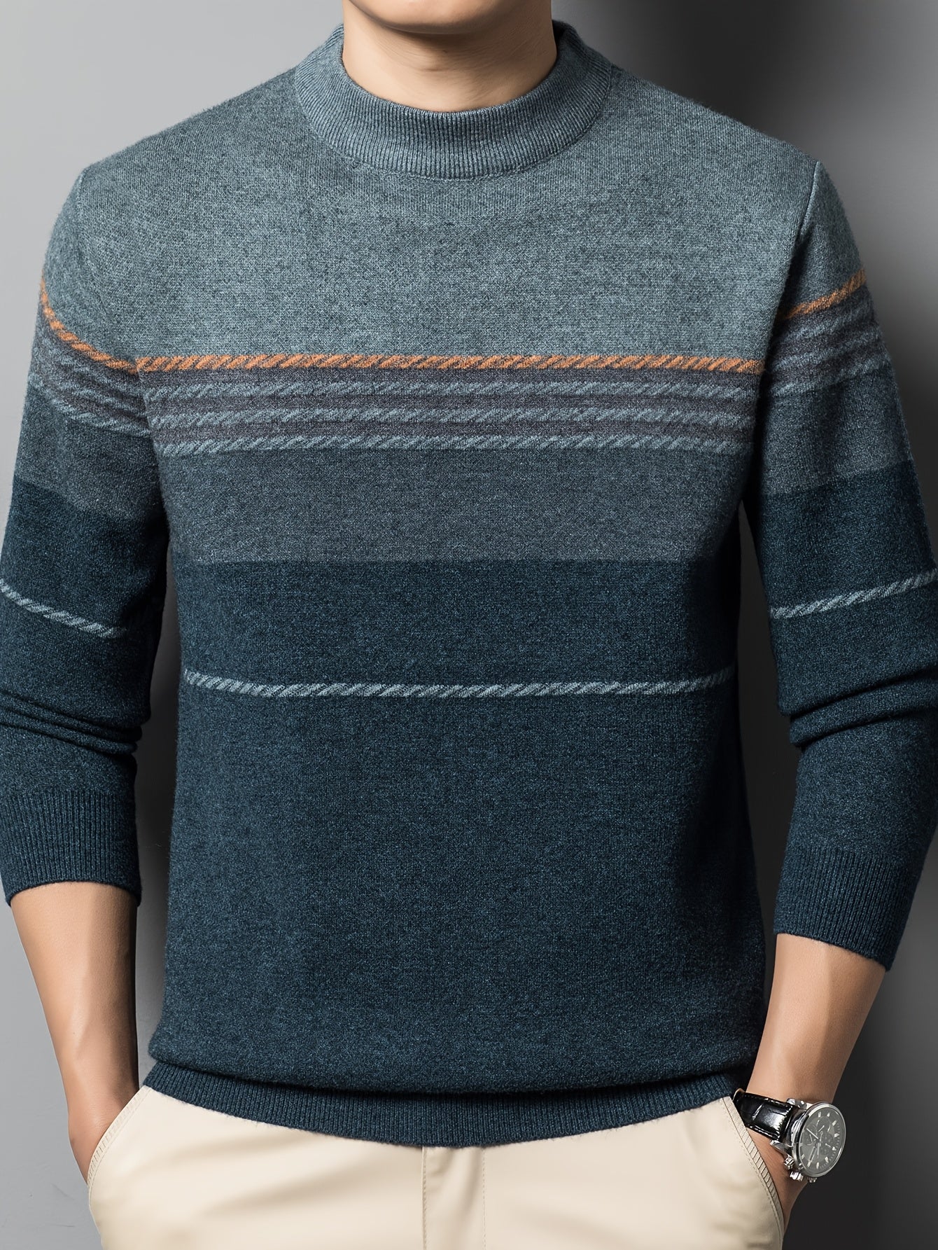 Austin™ | Striped Crew Neck Pullover