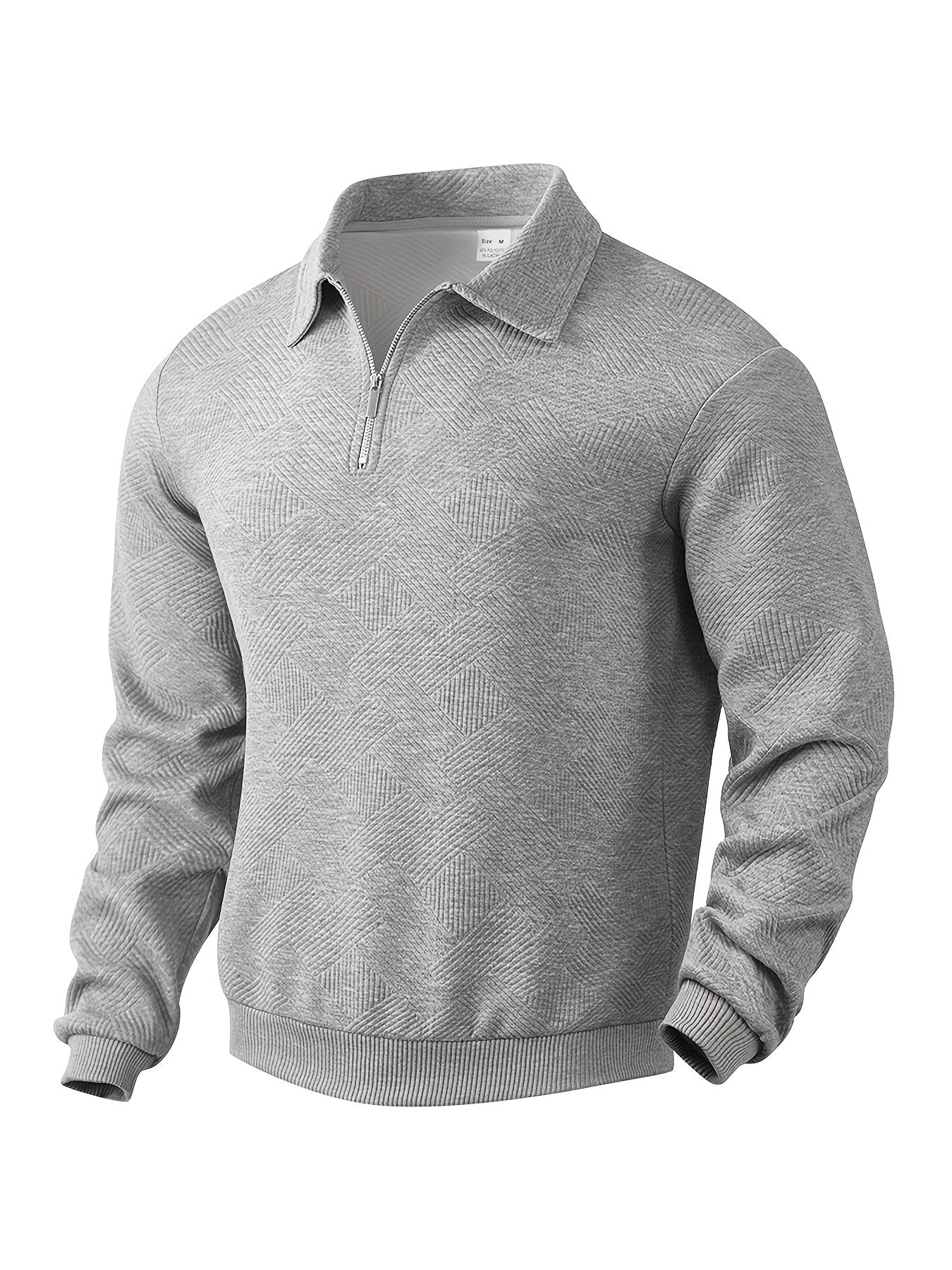 Oscar™ | Vintage Zip-Up Sweater with Geometric Design