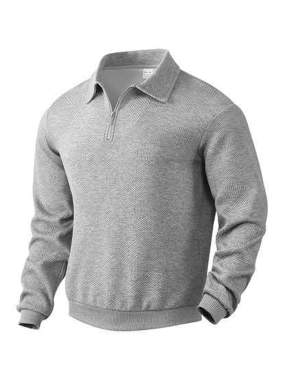 Oscar™ | Vintage Zip-Up Sweater with Geometric Design