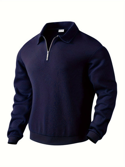 Oscar™ | Vintage Zip-Up Sweater with Geometric Design