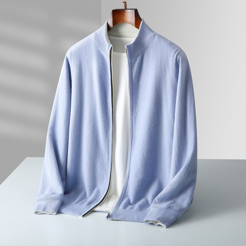 Seth™ | Zip Cashmere Stand Collar