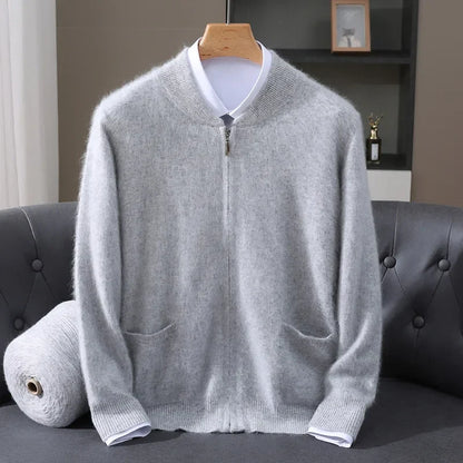 Ryan™ | Thick Mink Wool Cardigan