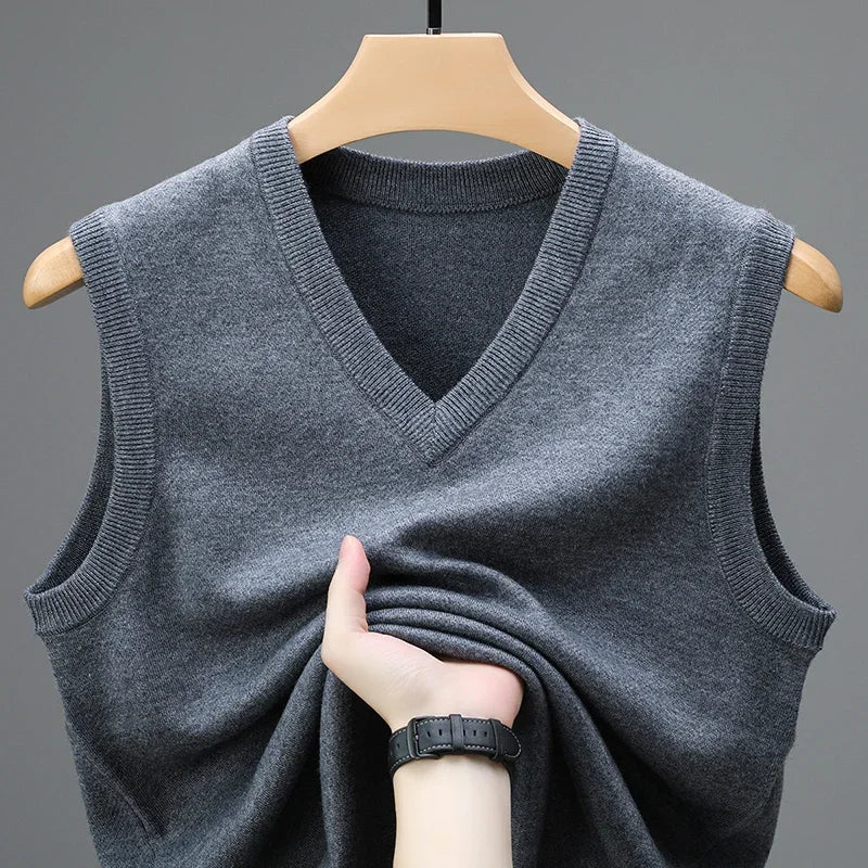 Caleb™ | Cashmere Blend Knit Vest