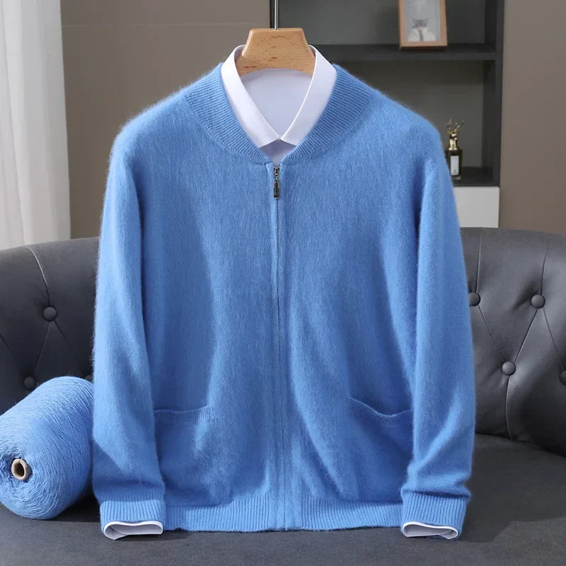Ryan™ | Thick Mink Wool Cardigan