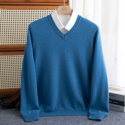 Leonard™ | Pure Merino Wool V-Neck