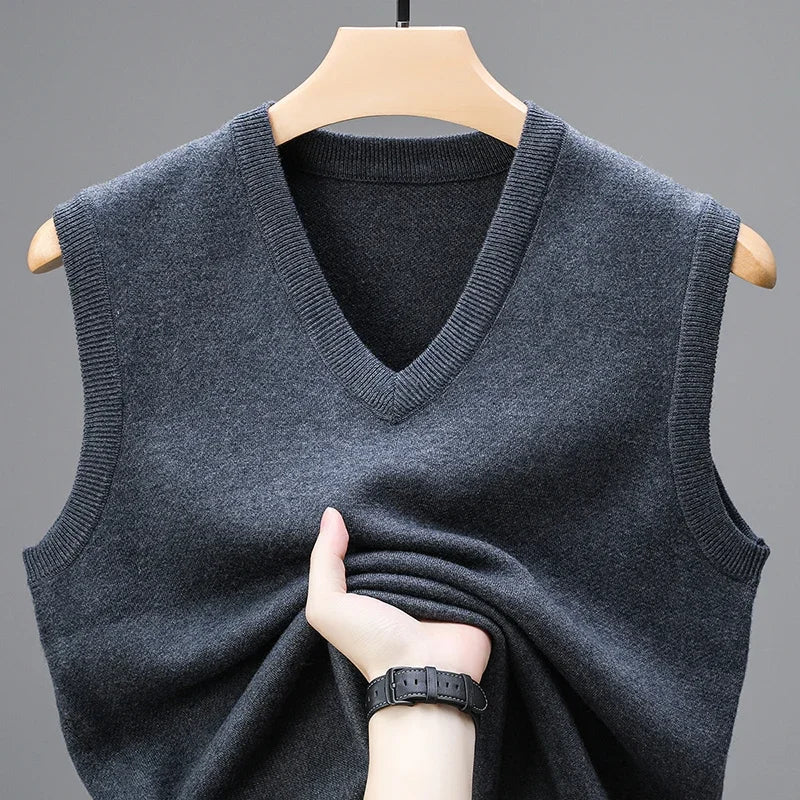 Caleb™ | Cashmere Blend Knit Vest