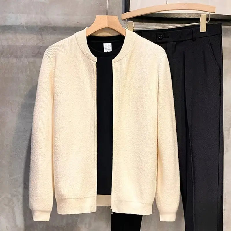 Logan™ | Vintage Knit Zip Cardigan