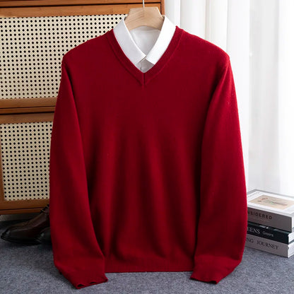 Leonard™ | Pure Merino Wool V-Neck