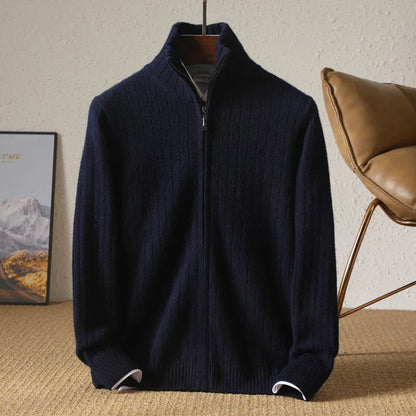 Ethan™ | Merino Wool Zip Cardigan