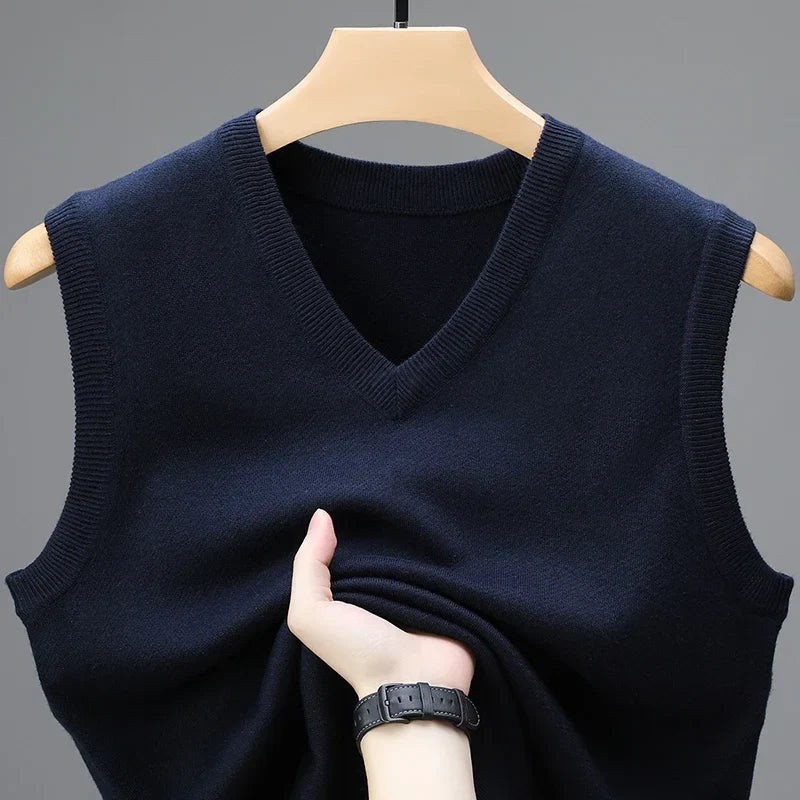 Caleb™ | Cashmere Blend Knit Vest