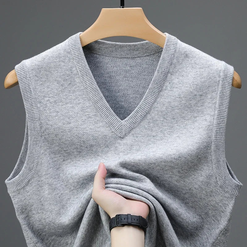Caleb™ | Cashmere Blend Knit Vest