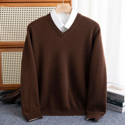 Leonard™ | Pure Merino Wool V-Neck