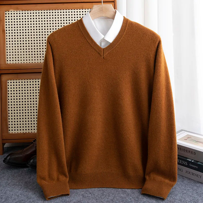 Leonard™ | Pure Merino Wool V-Neck