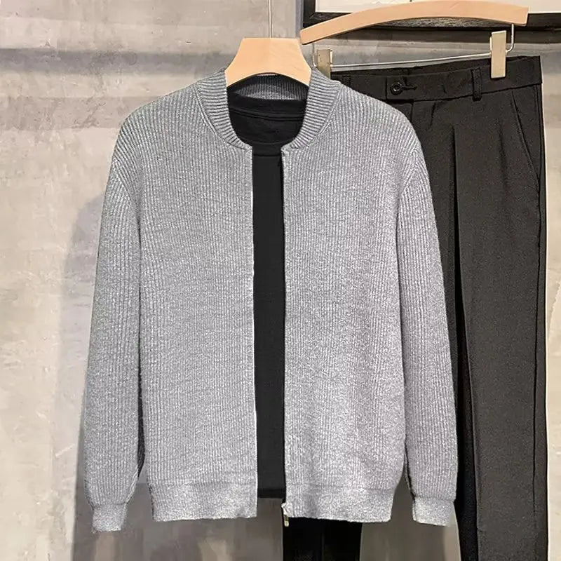 Logan™ | Vintage Knit Zip Cardigan