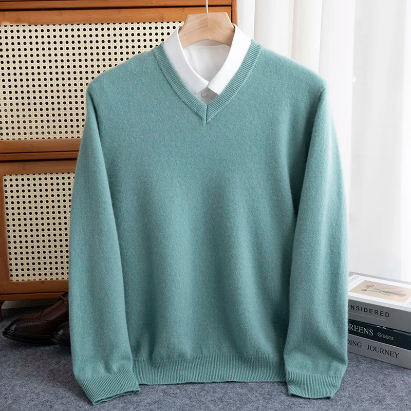 Leonard™ | Pure Merino Wool V-Neck