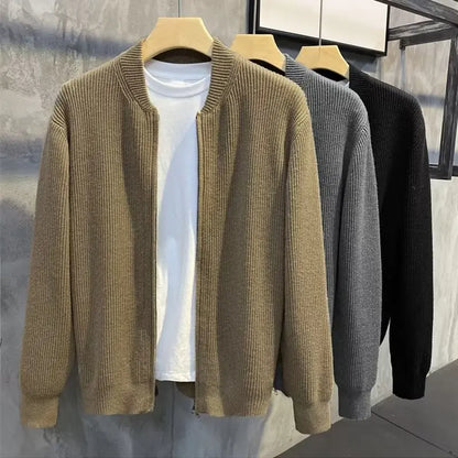 Logan™ | Vintage Knit Zip Cardigan