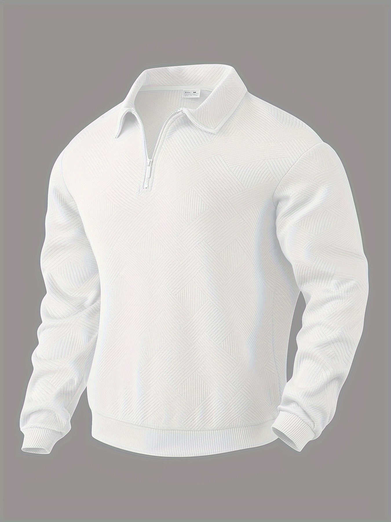 Oscar™ | Vintage Zip-Up Sweater with Geometric Design