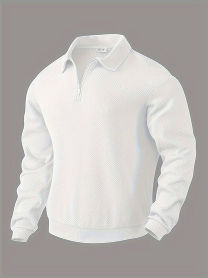 Oscar™ | Vintage Zip-Up Sweater with Geometric Design