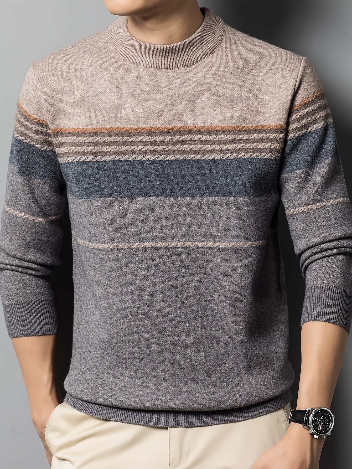 Austin™ | Striped Crew Neck Pullover