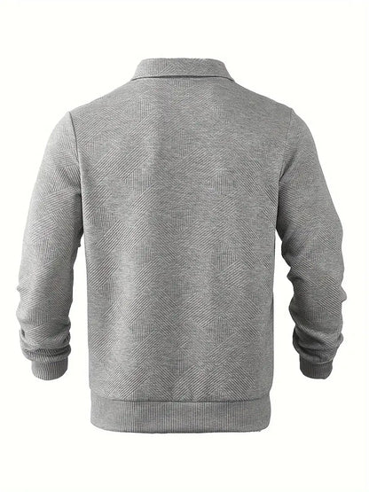 Oscar™ | Vintage Zip-Up Sweater with Geometric Design