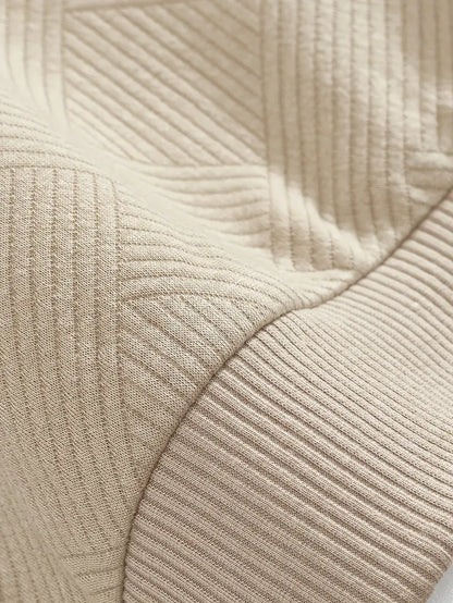 Oscar™ | Vintage Zip-Up Sweater with Geometric Design