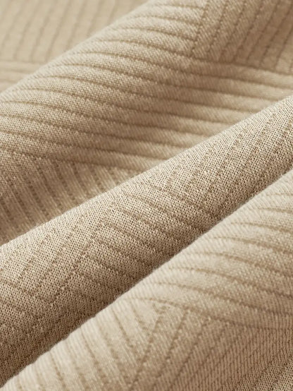 Oscar™ | Vintage Zip-Up Sweater with Geometric Design