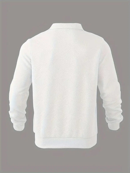 Oscar™ | Vintage Zip-Up Sweater with Geometric Design